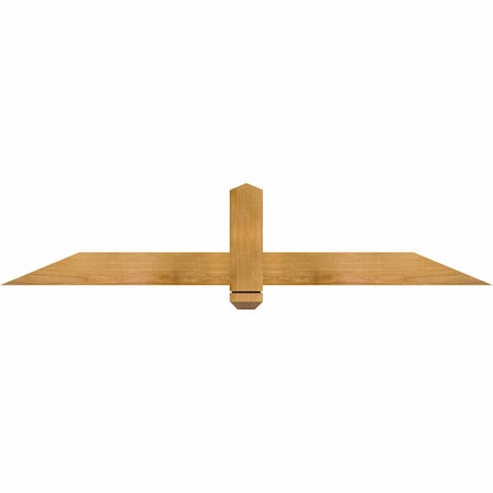 Ekena Millwork Eugene Rough Sawn Timber Gable Bracket, Western Red Cedar, 60"W x 12"H x 2"D x 4"F, 5/12 Pitch GBW060X12X0204EUG00RWR